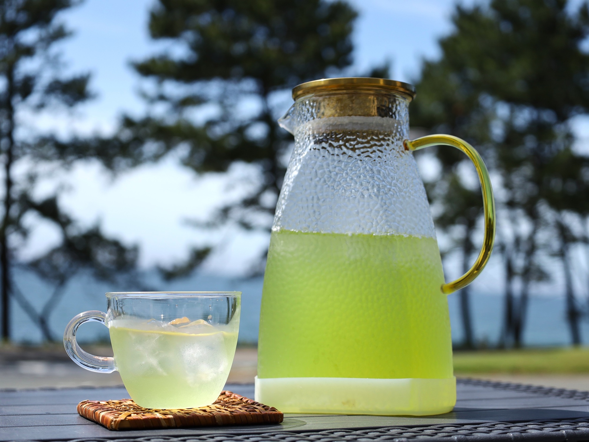 ウェルカムドリンク「福岡県産　八女茶」