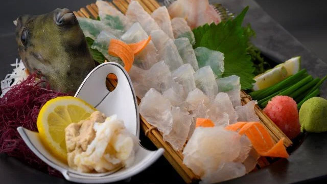 かわはぎの刺身