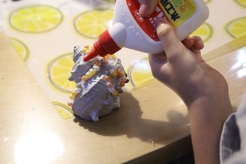 クラフトアート体験「サザエデコ」
