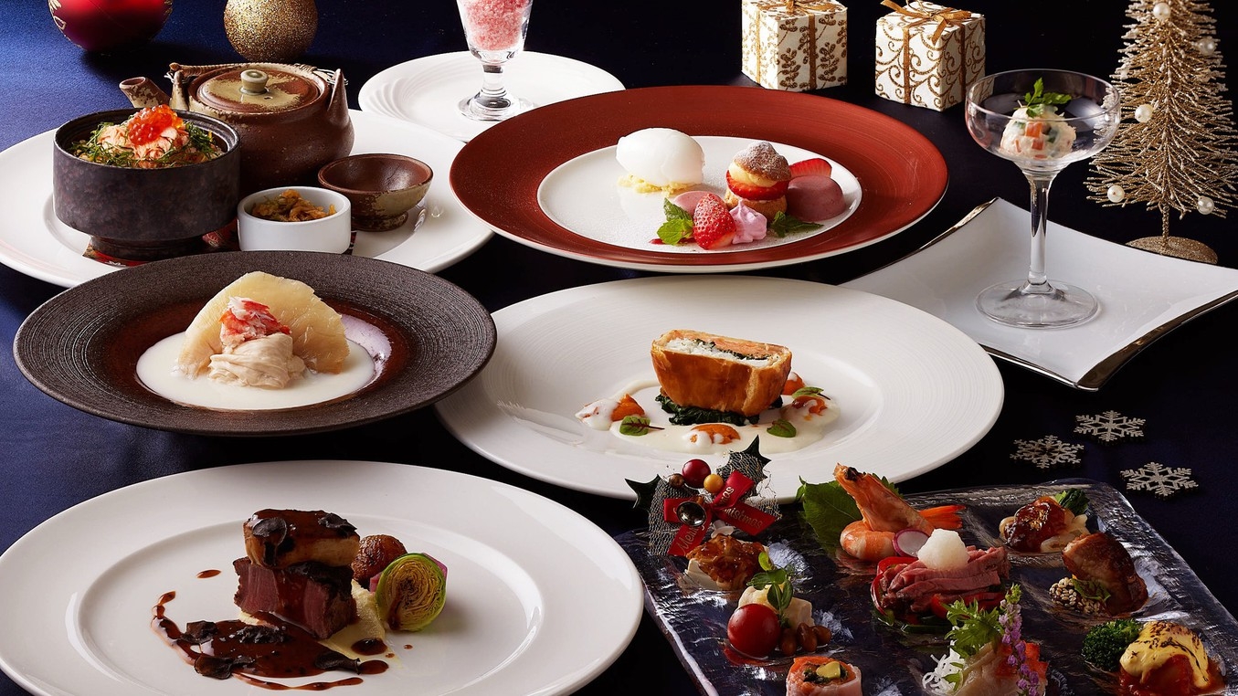 【Xmas】ミニブーケ付！中華とフレンチのコラボレーションディナーコース付プラン＜夕・朝食付＞
