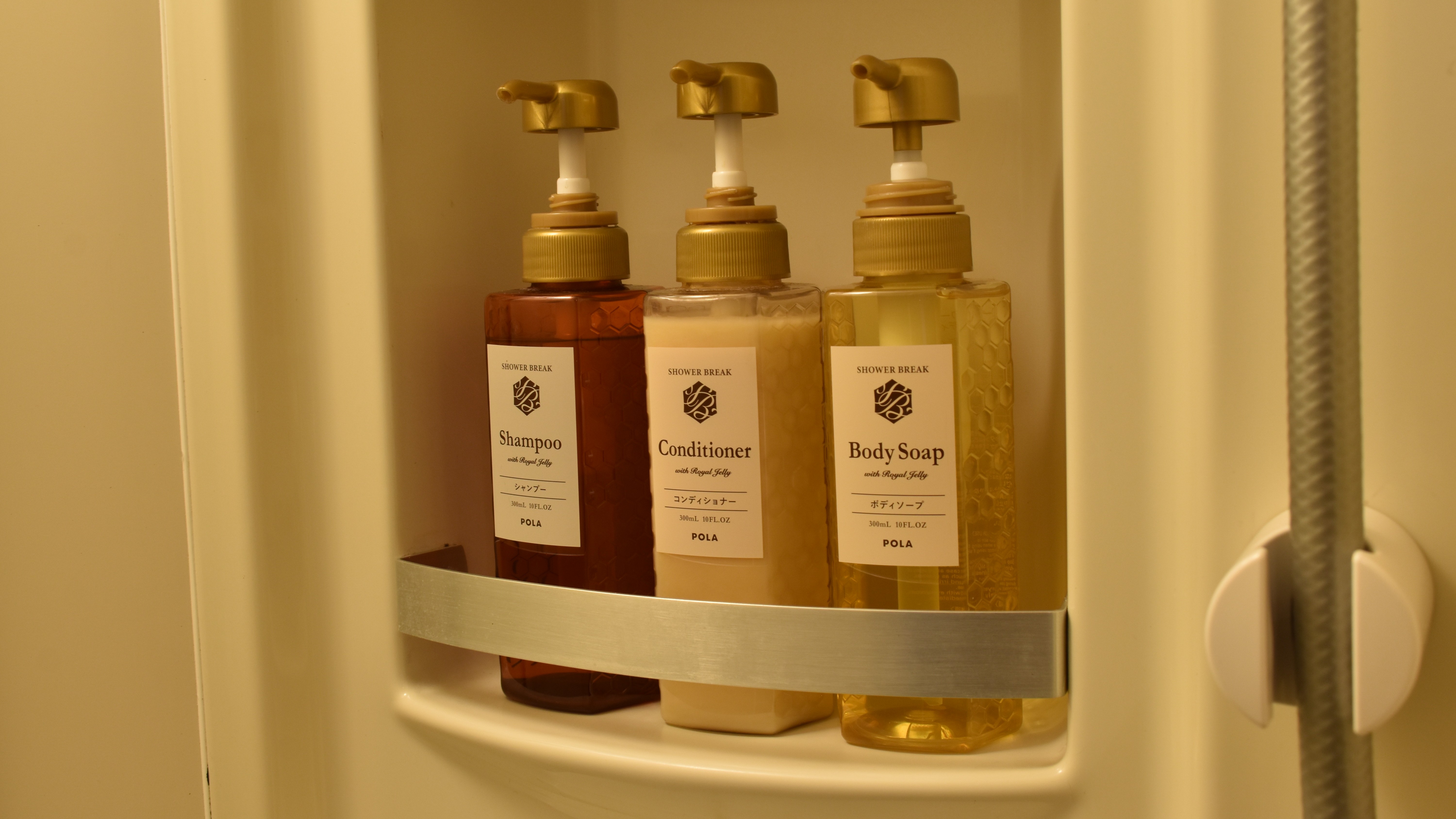 ◆客室備品　シャワーブレイク（シャンプー・コンディショナー・ボディーソープ）