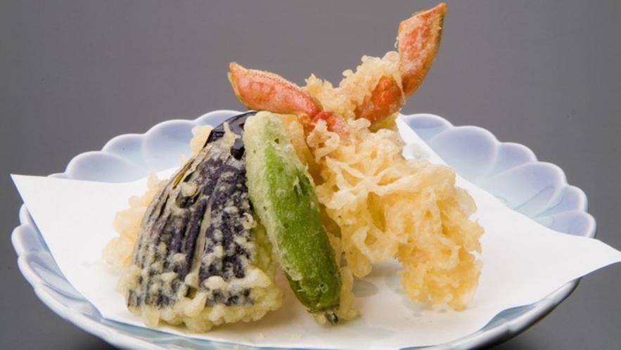 【追加料理】カニの天ぷら