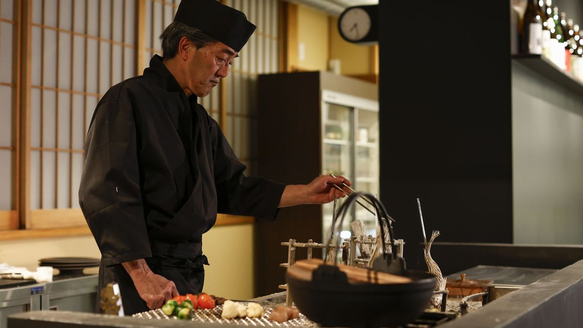 炉端会席調理イメージ