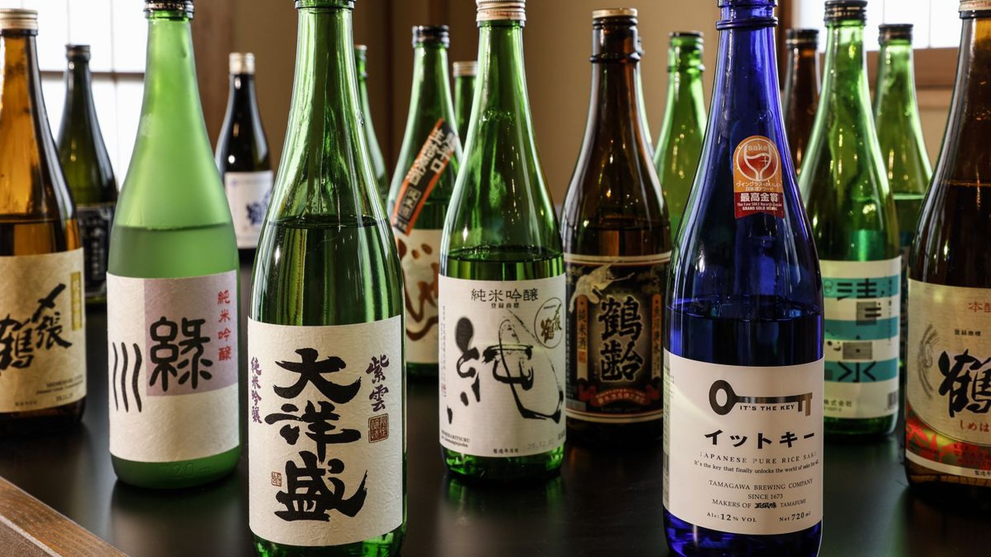 【日本酒のレパートリー】地元酒蔵を中心に主の独断と偏見でチョイスした日本酒数十種。