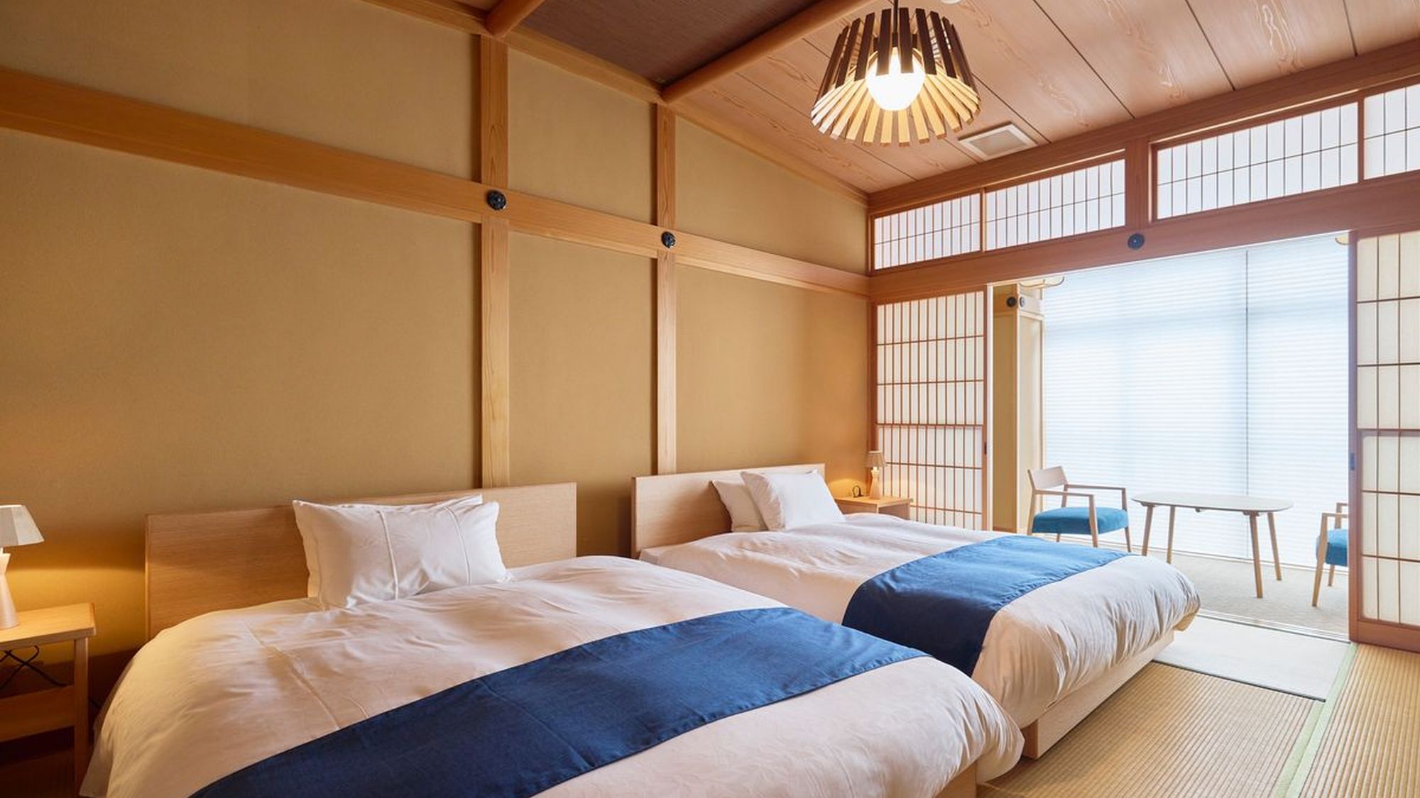 【リニューアル和室】１０畳＋次の間／ツインベッド（シモンズ）：部屋名「初音」