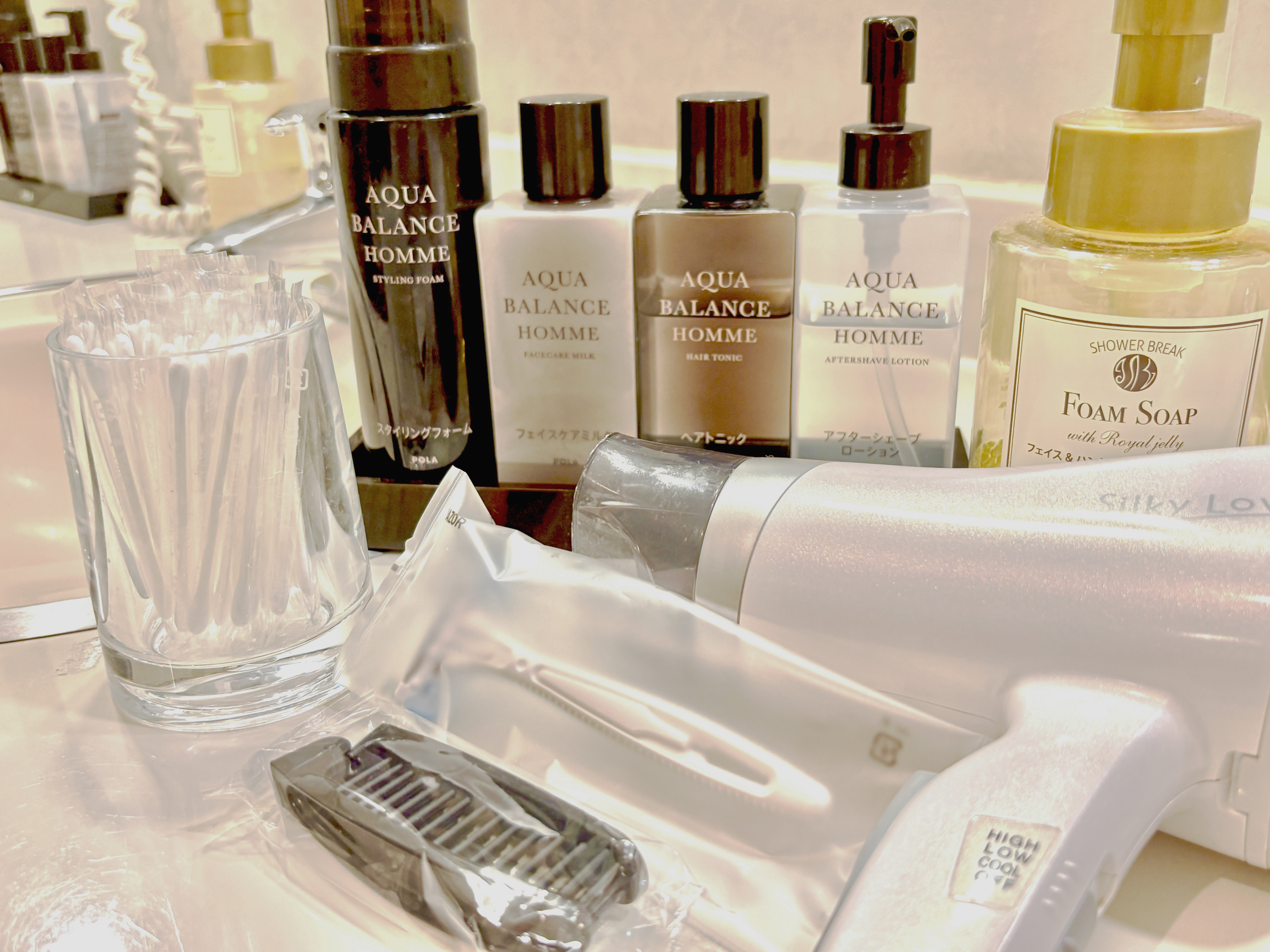 男性大浴場脱衣場アメニティ