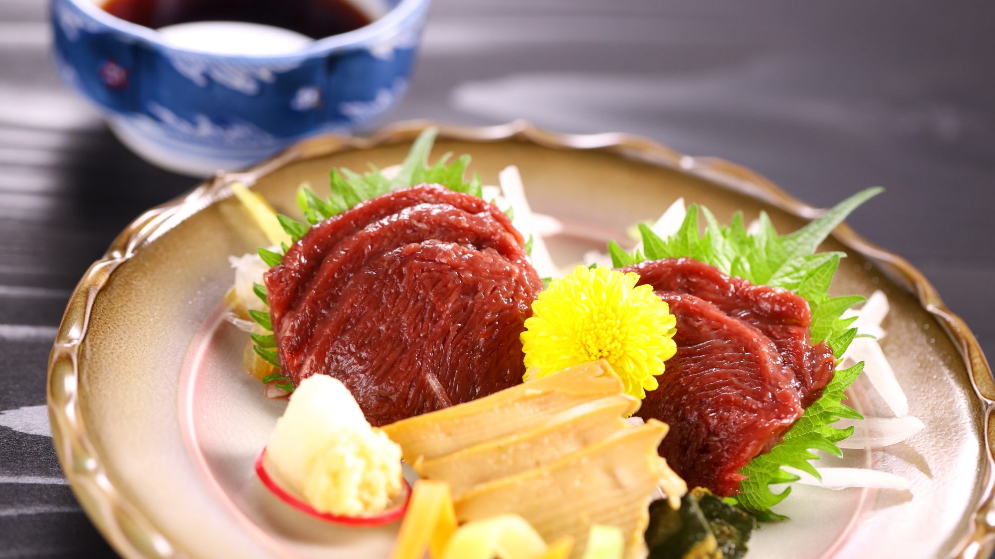 【追加料理】「鮑煮貝＆馬刺」