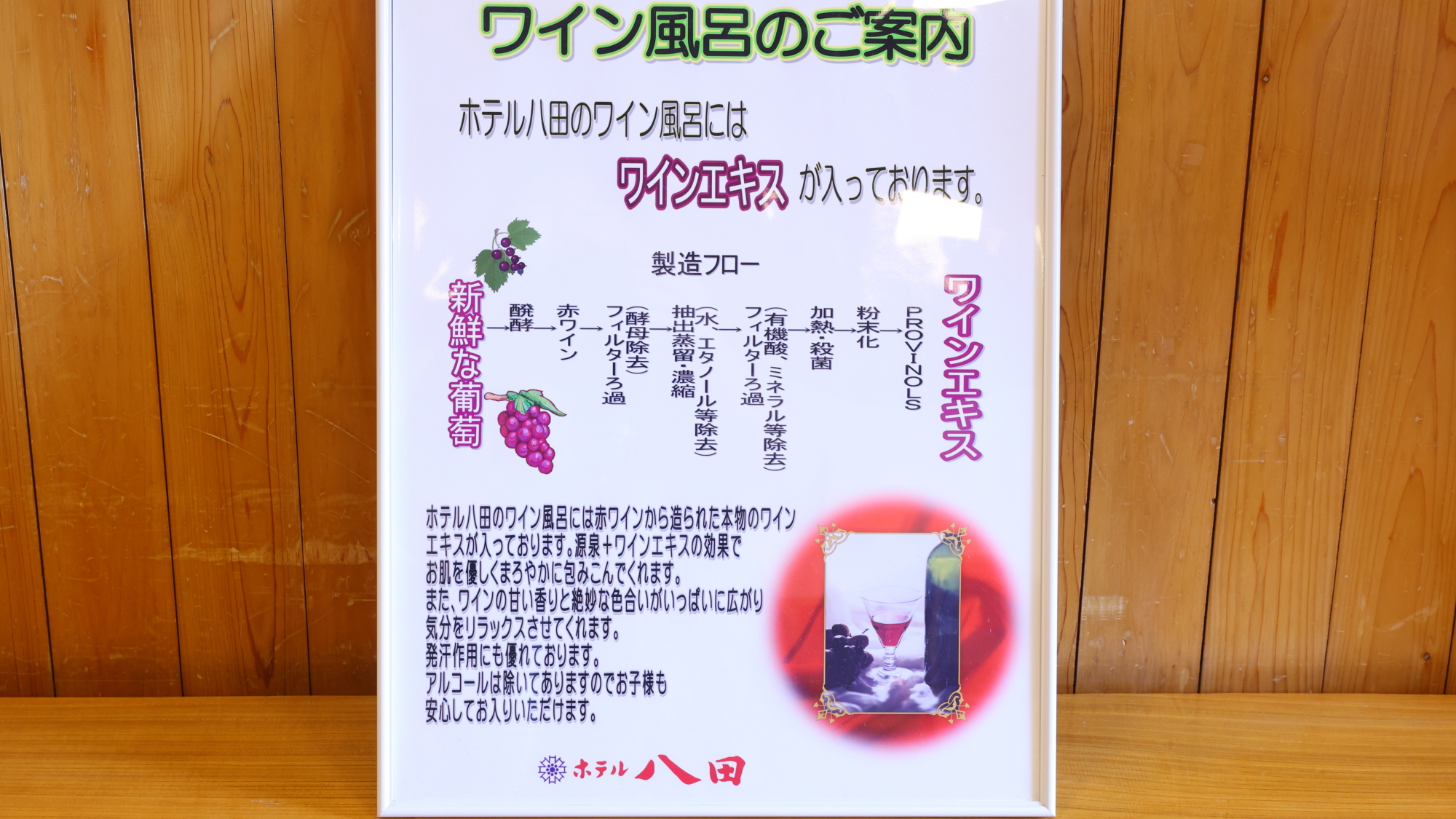 ワイン風呂のご案内