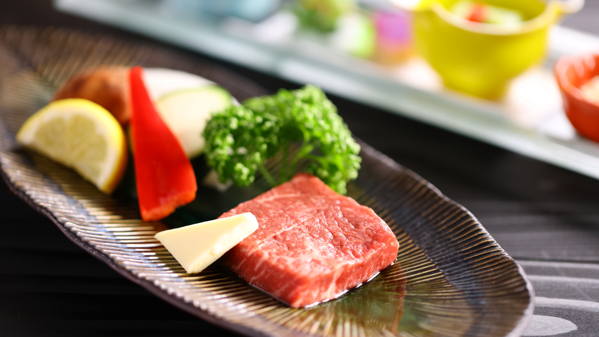 【八田スタンダード◆甲州旬会席の一例】肉の旨み、脂の甘み。極まる贅沢なひと皿