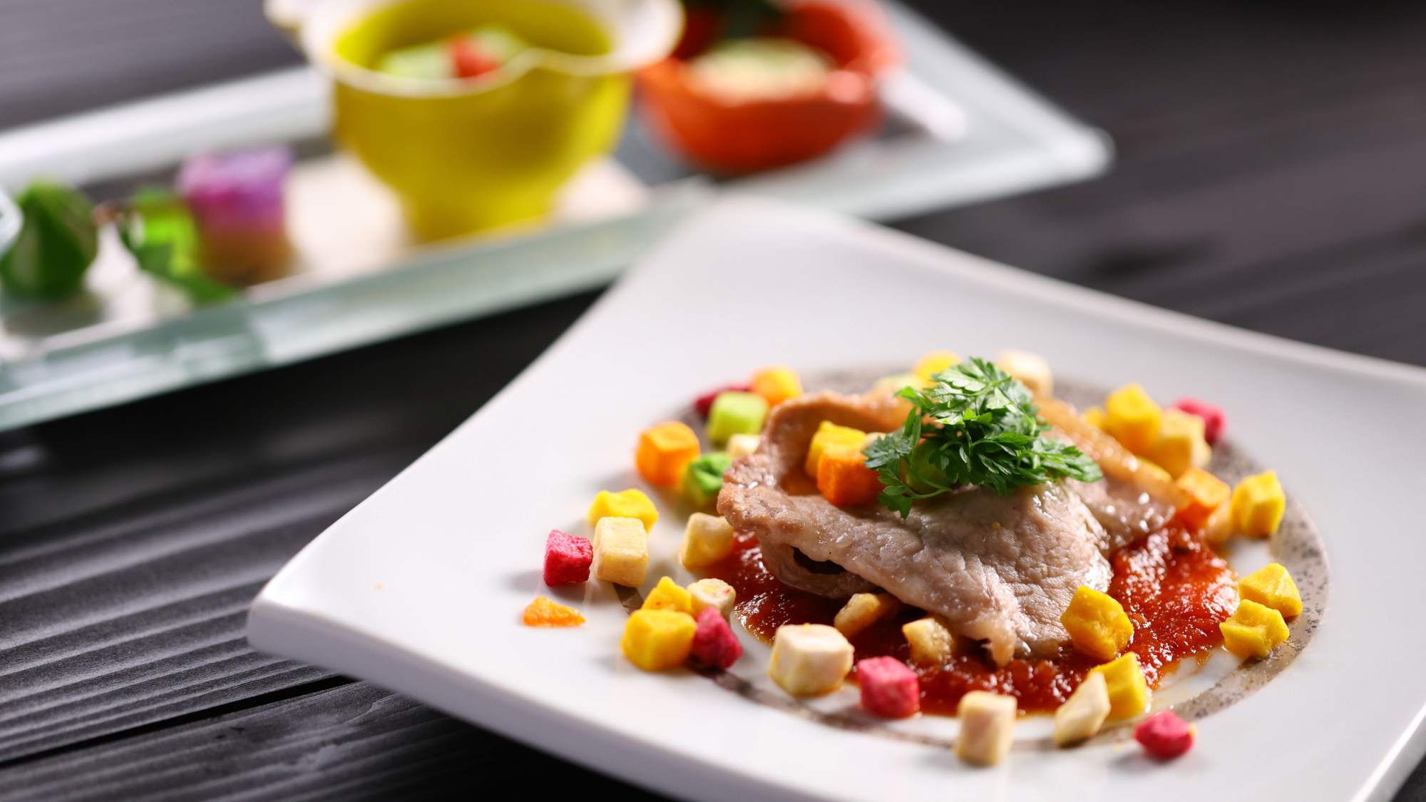 【八田スタンダード◆甲州旬会席の一例】焼物イメージ