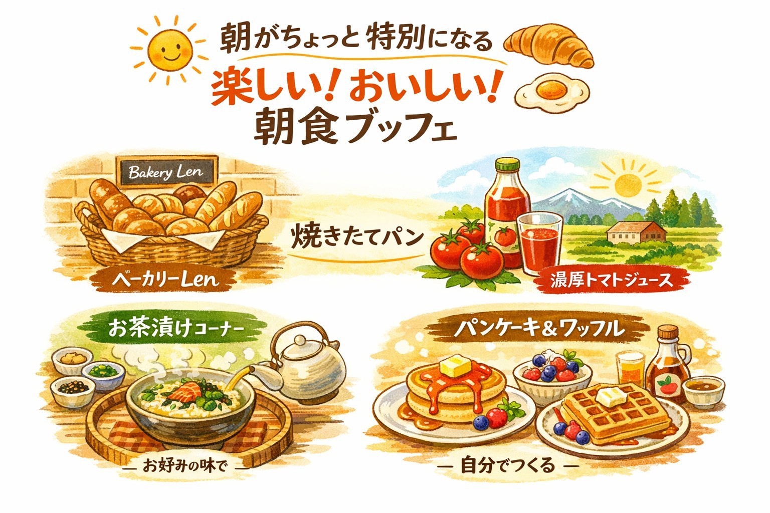 朝食ブッフェ
