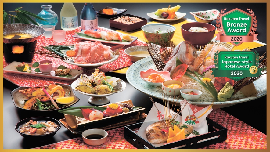 おめでたい日に最適な『お祝い膳』（鯛のお頭付、赤飯、会津の慶事料理等）のイメージ♪