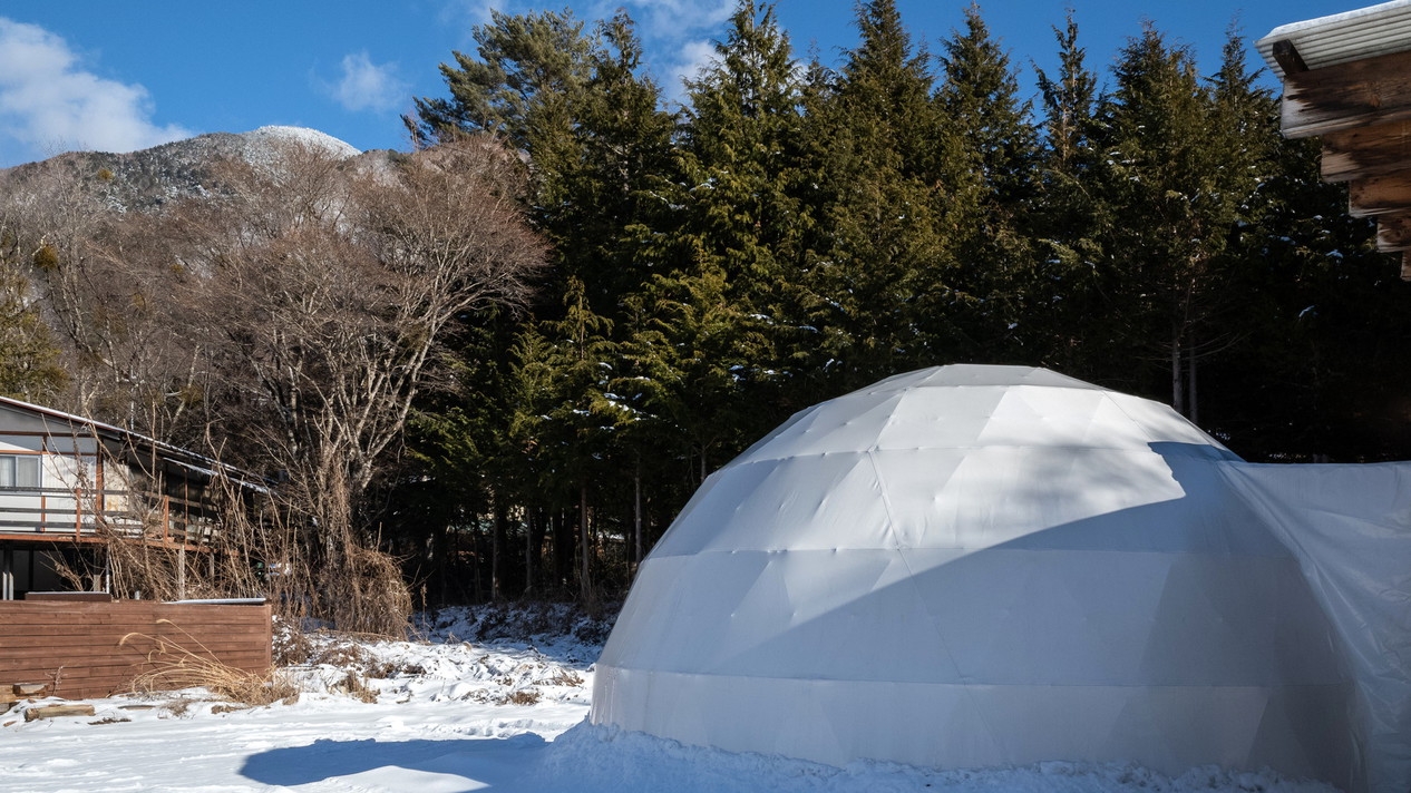 【サウナイキタイ】冬季グランピング◇2200円OFF！併設サウナと薬湯風呂が無料／信州プレミアム牛