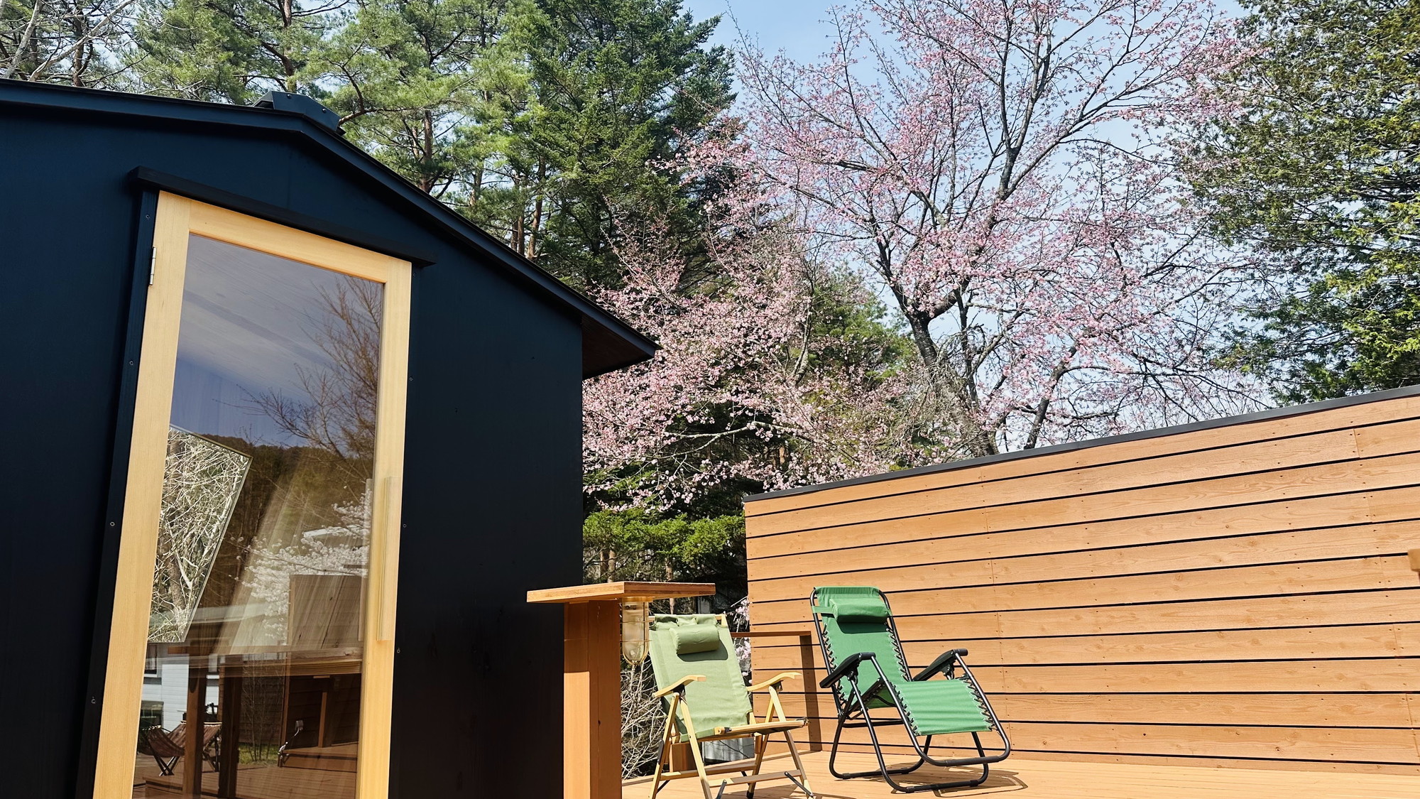 ◆春の屋外サウナ「Forest Sauna」