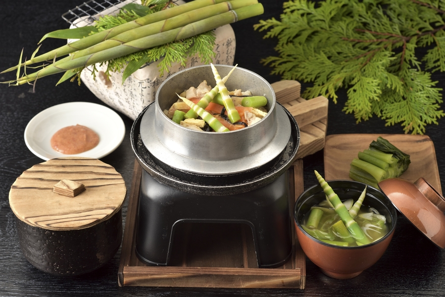 ＜期間限定！＞「根曲がり竹の子料理」志賀高原で過ごす新緑プラン【お料理アップグレード】1泊2食