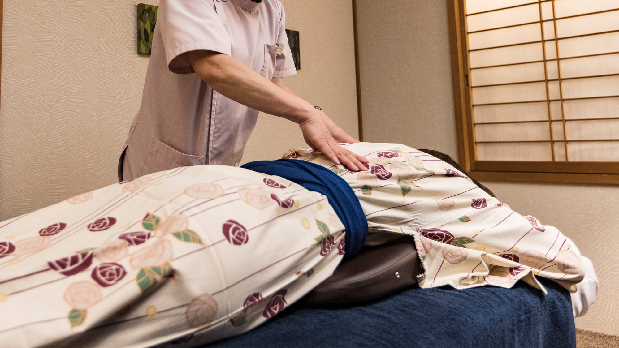 もみほぐし・地元の健康一番さんがホテルに出張