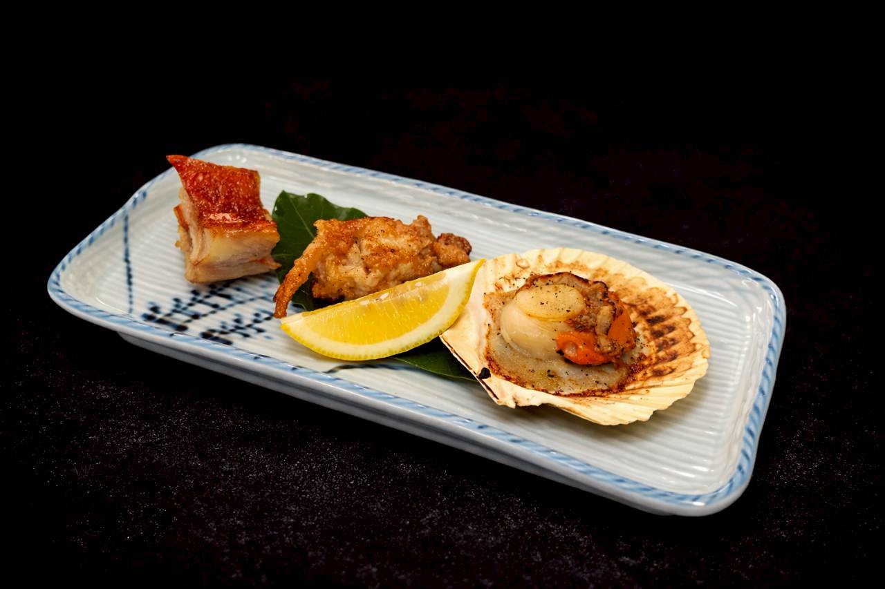 海鮮会席　炊き合わせ一例