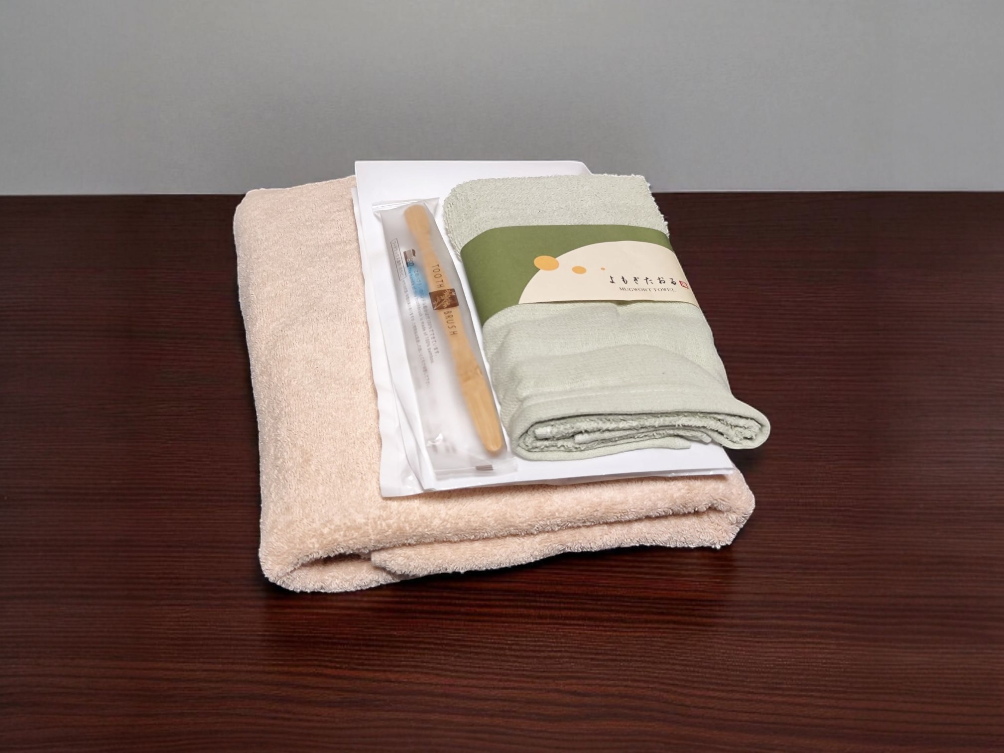 バスタオル＆ミニタオル＆歯ブラシ