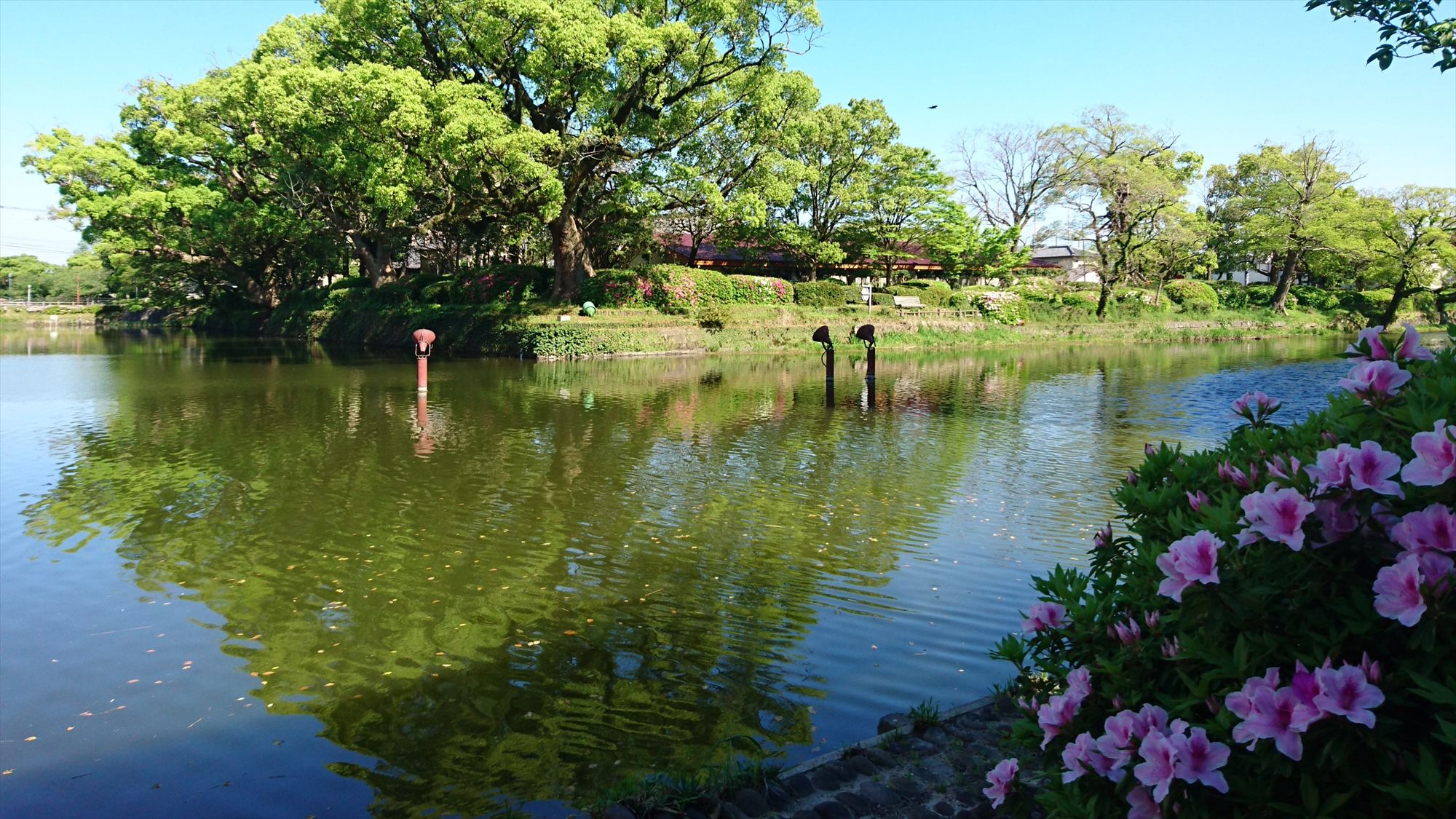 お堀端（春イメージ）