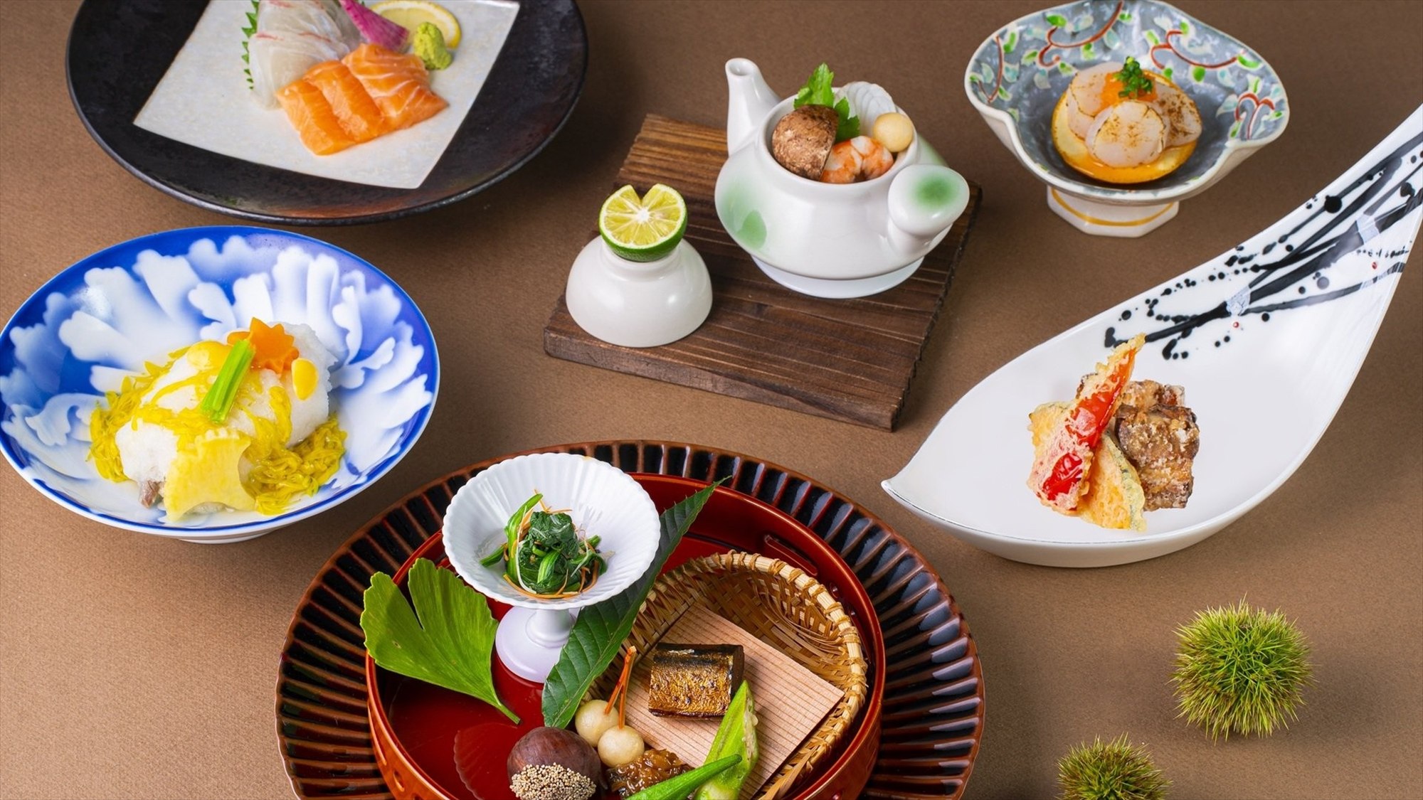 秋実・楠会席　※9～10月メニュー（画像はイメージ）