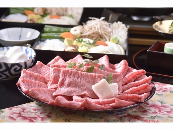 京都牛たっぷりすき焼きプラン☆京懐石の八寸・お造り・京漬物付きの贅沢な夕食☆