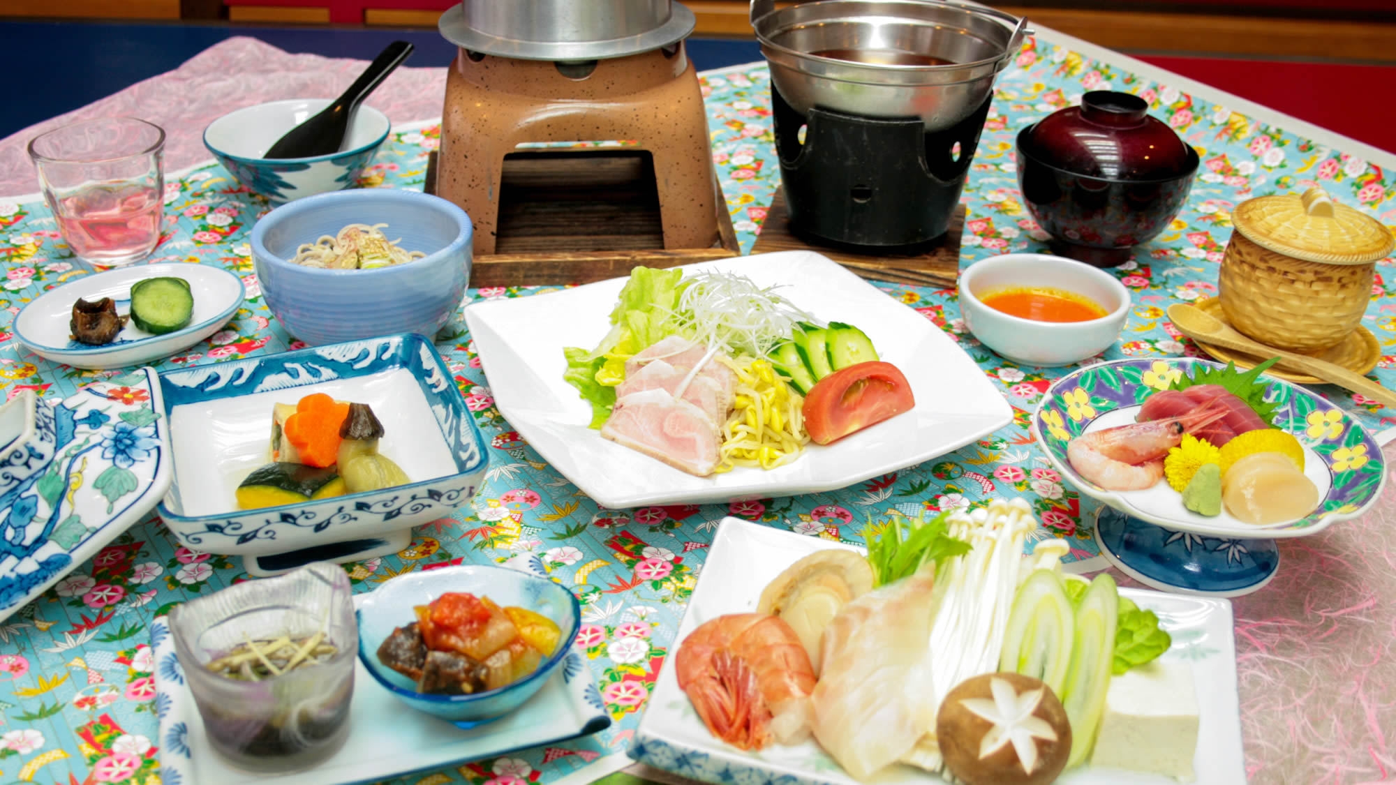 【ファミリープラン】お子様1泊2食2，200円でお子様ランチ＆お布団付き◇家族でぶらり姉妹館湯めぐり