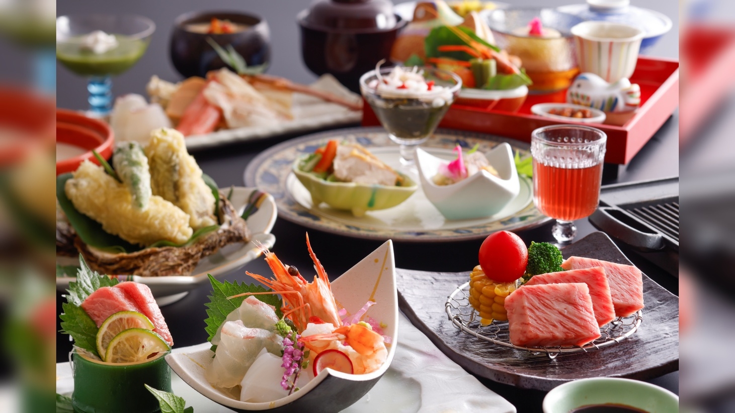 【夕食・個室】鳥取の夏の味覚を味わう「旬彩味覚会席」