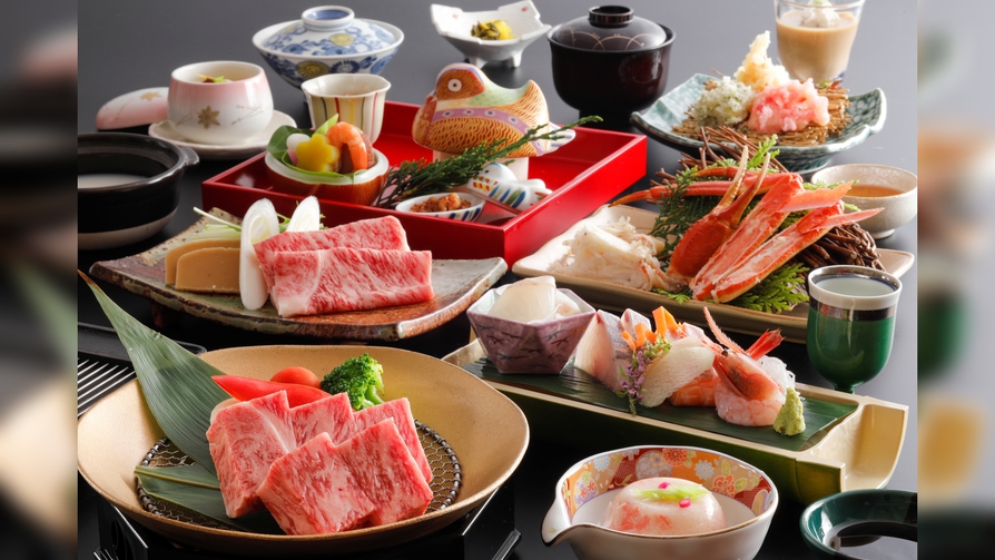 【さき楽３０】【夕食・個室】鳥取黒毛和牛しゃぶしゃぶとステーキ付きプラン