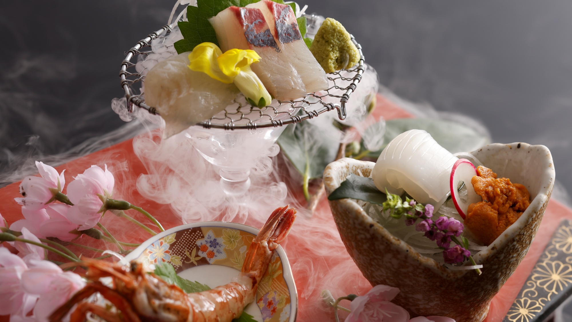 2026年春　花野懐石　お造り湯けむり仕立て