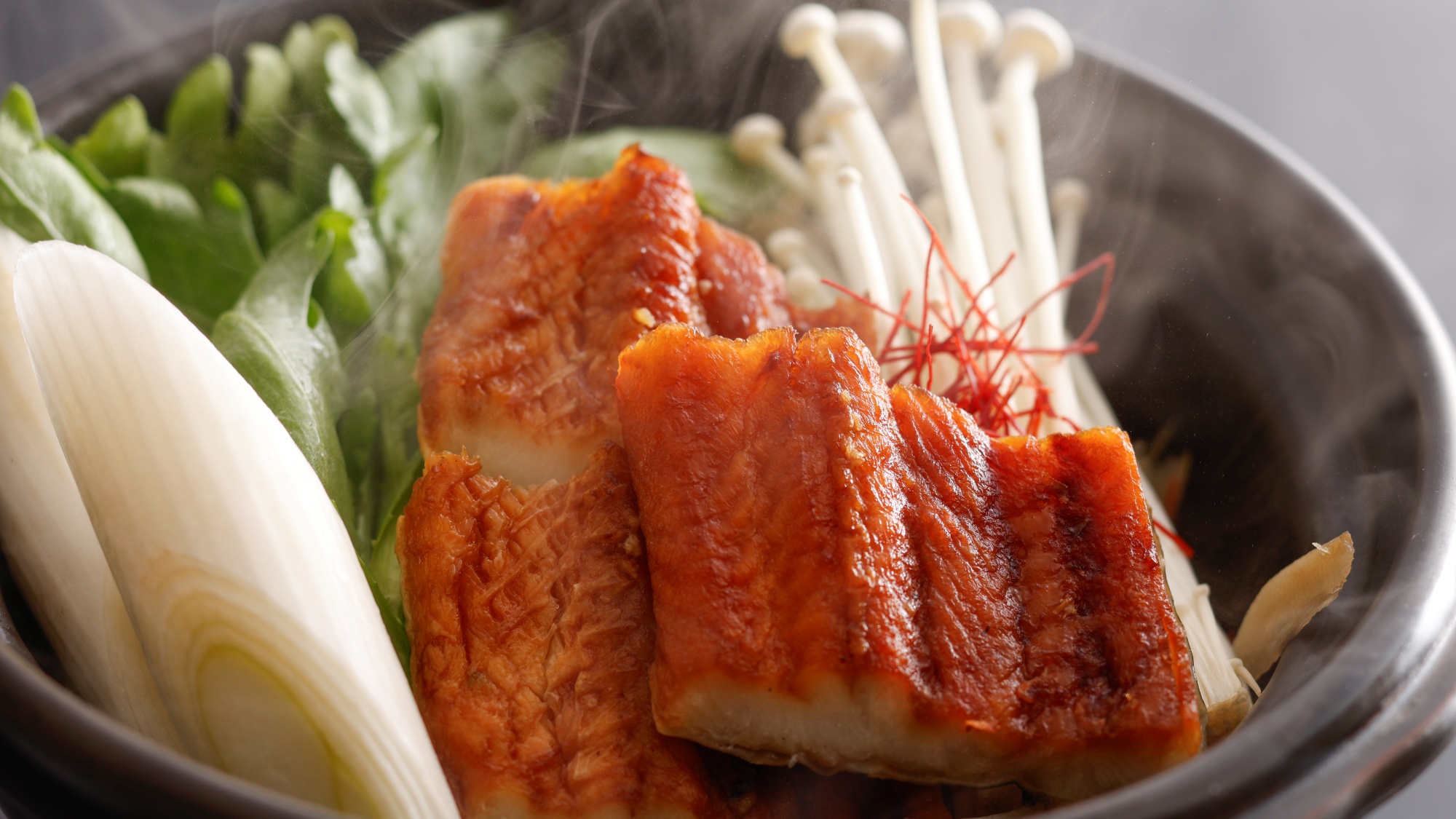 2026年春　花野懐石　焼き穴子小鍋