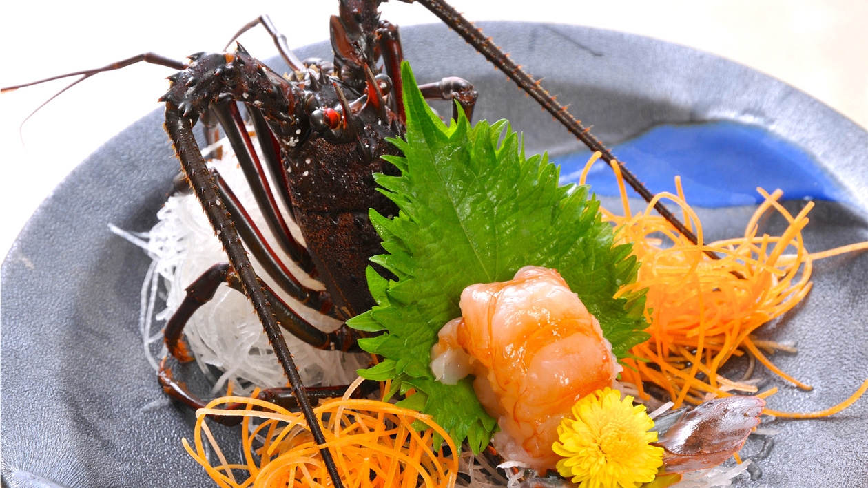 【伊勢海老・鮑・金目鯛の中から選べる1品付き】海鮮網焼きが大好評の旬菜バイキング