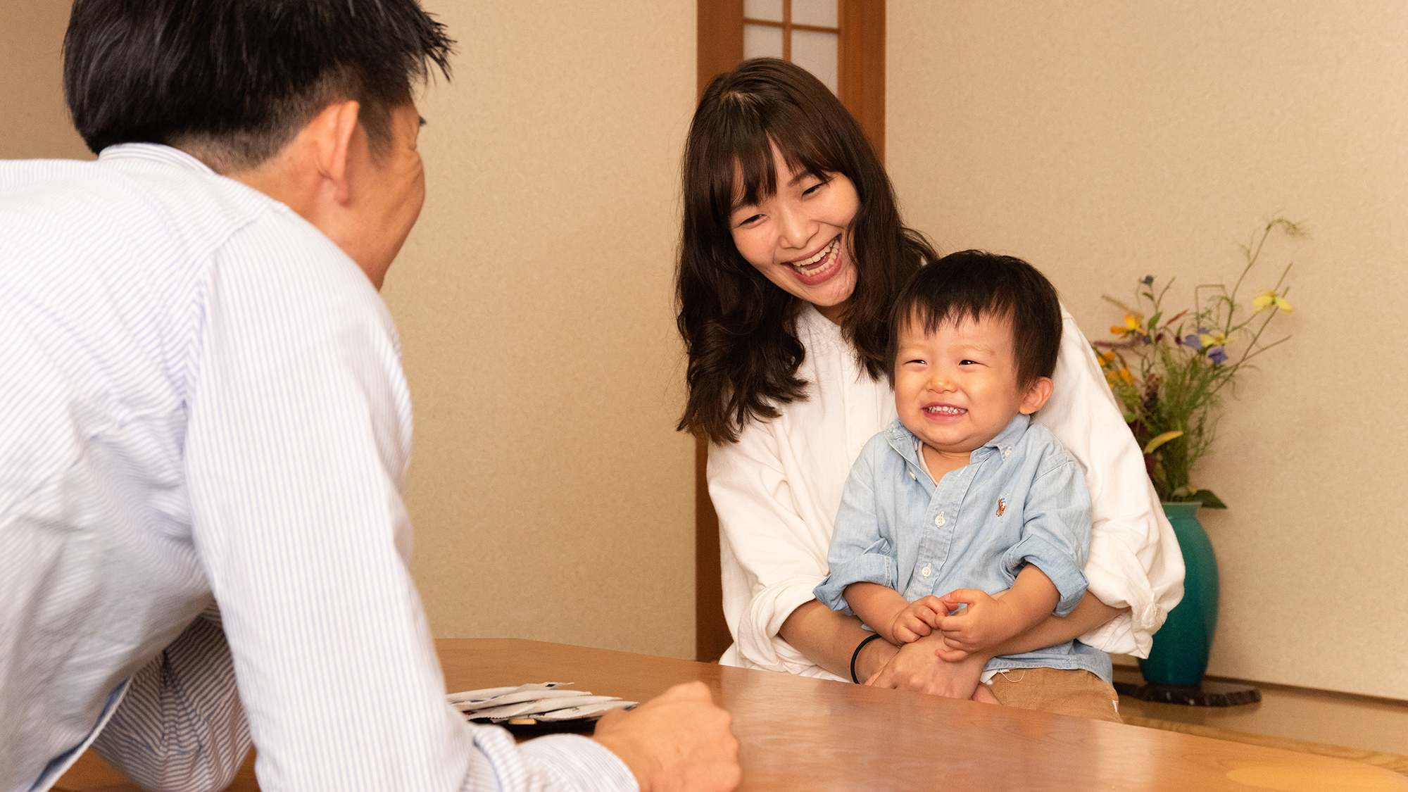 *和室なので小さいお子様連れでも安心