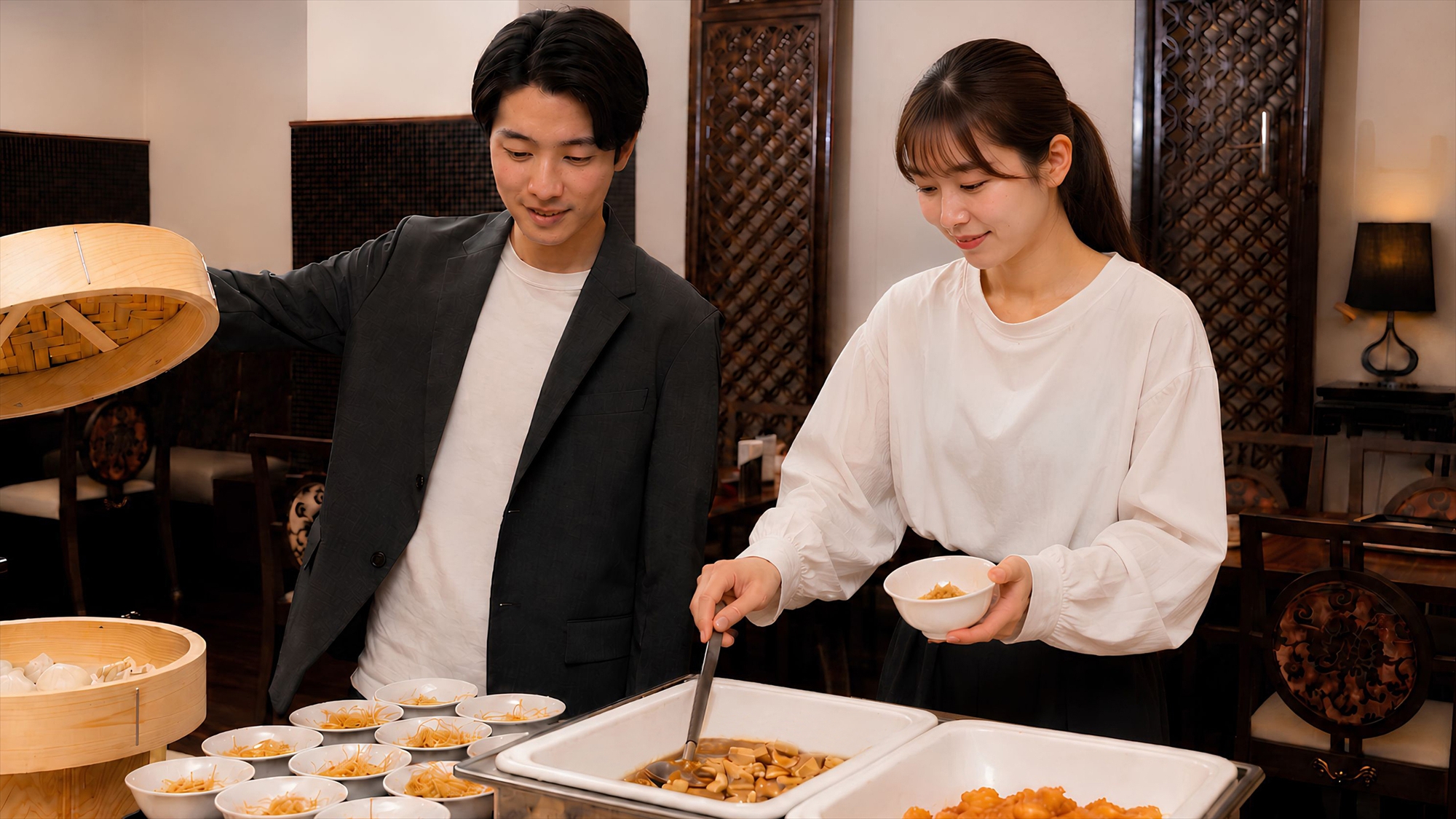 【朝食ビュッフェ】