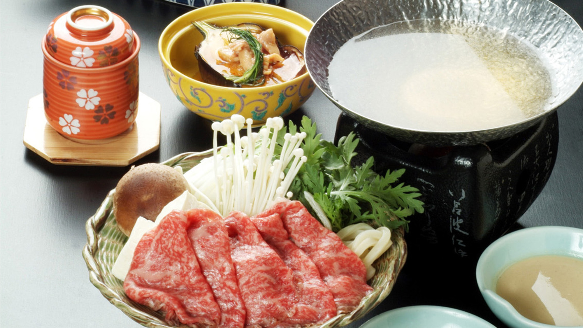 【2食付】地元ブランド牛の前沢牛を味わう☆しゃぶしゃぶ・すき焼きから選べる「前沢牛　雅プラン」