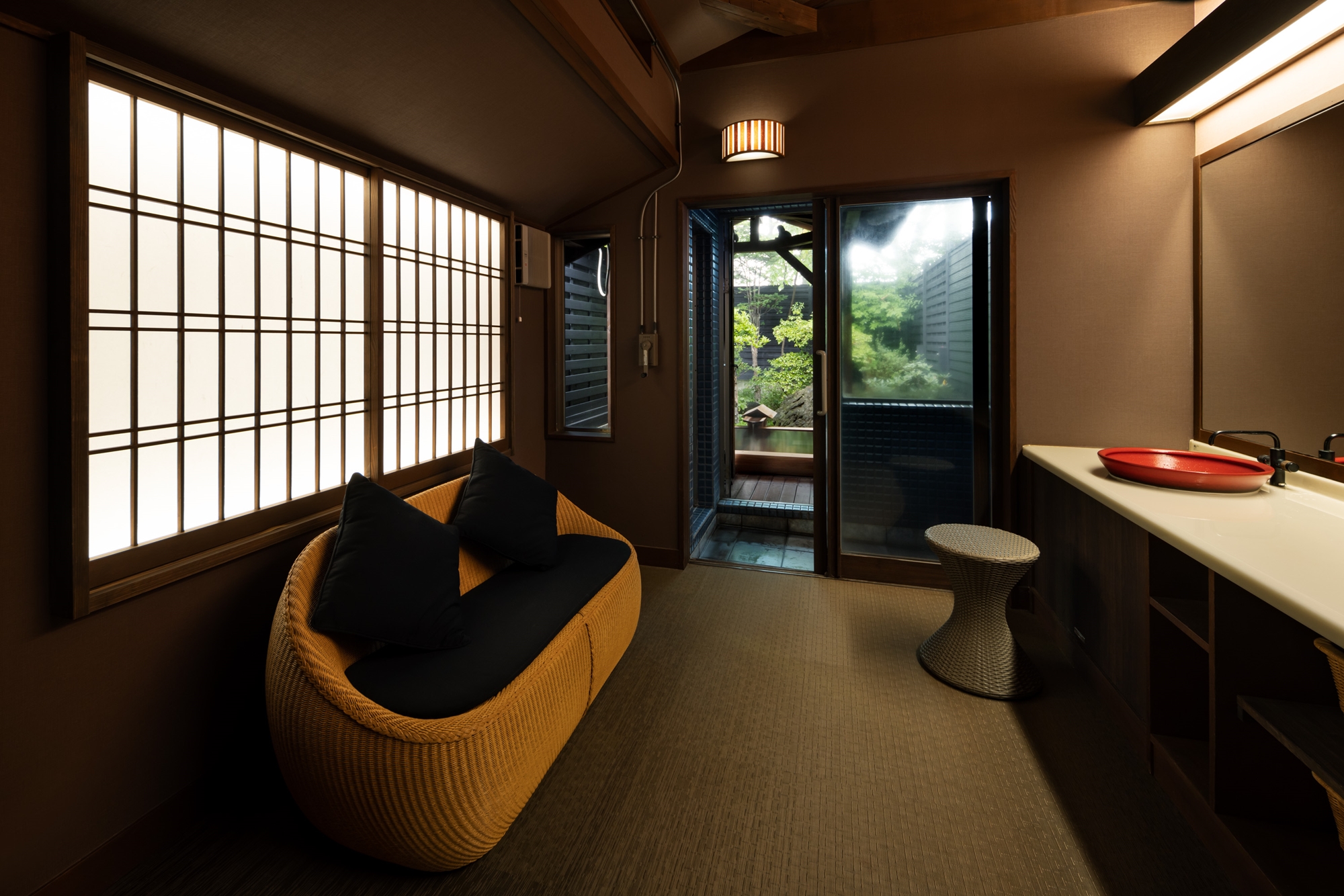 貸し切り風呂　木蓮脱衣場