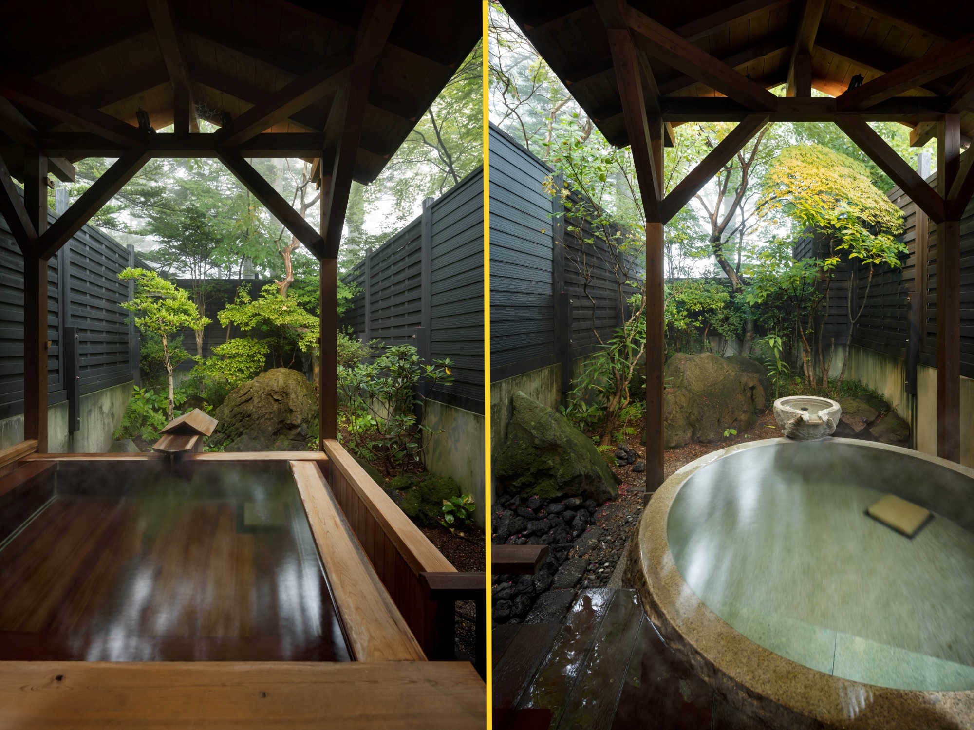 離れの貸し切り露天風呂