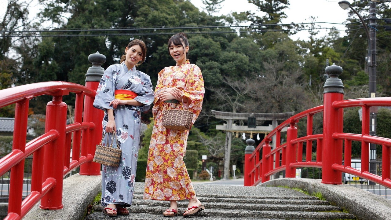 【玉造温泉パワースポット巡り】色浴衣を着てご縁祈願＆美肌祈願へ〜ご夕食は山陰まるごとバイキング