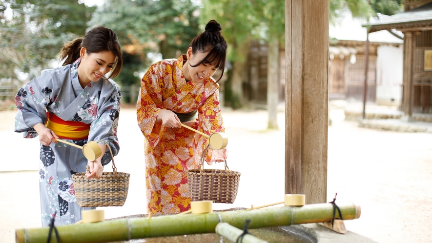 【玉作湯神社】「温泉の神様」と「玉作りの神様」をお祀りする神社。