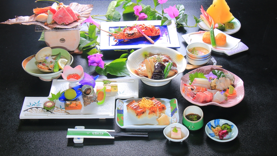 【海鮮尽くし】長崎で獲れる魚介類を使用した特製海鮮会席です♪