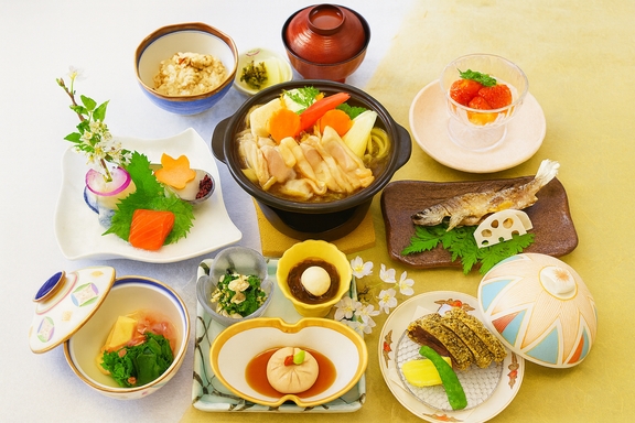【2食付】＜期間限定＞栃木銘鶏と季の彩り◆野州鶏すき焼き膳を堪能◆貸切露天風呂/当日予約制