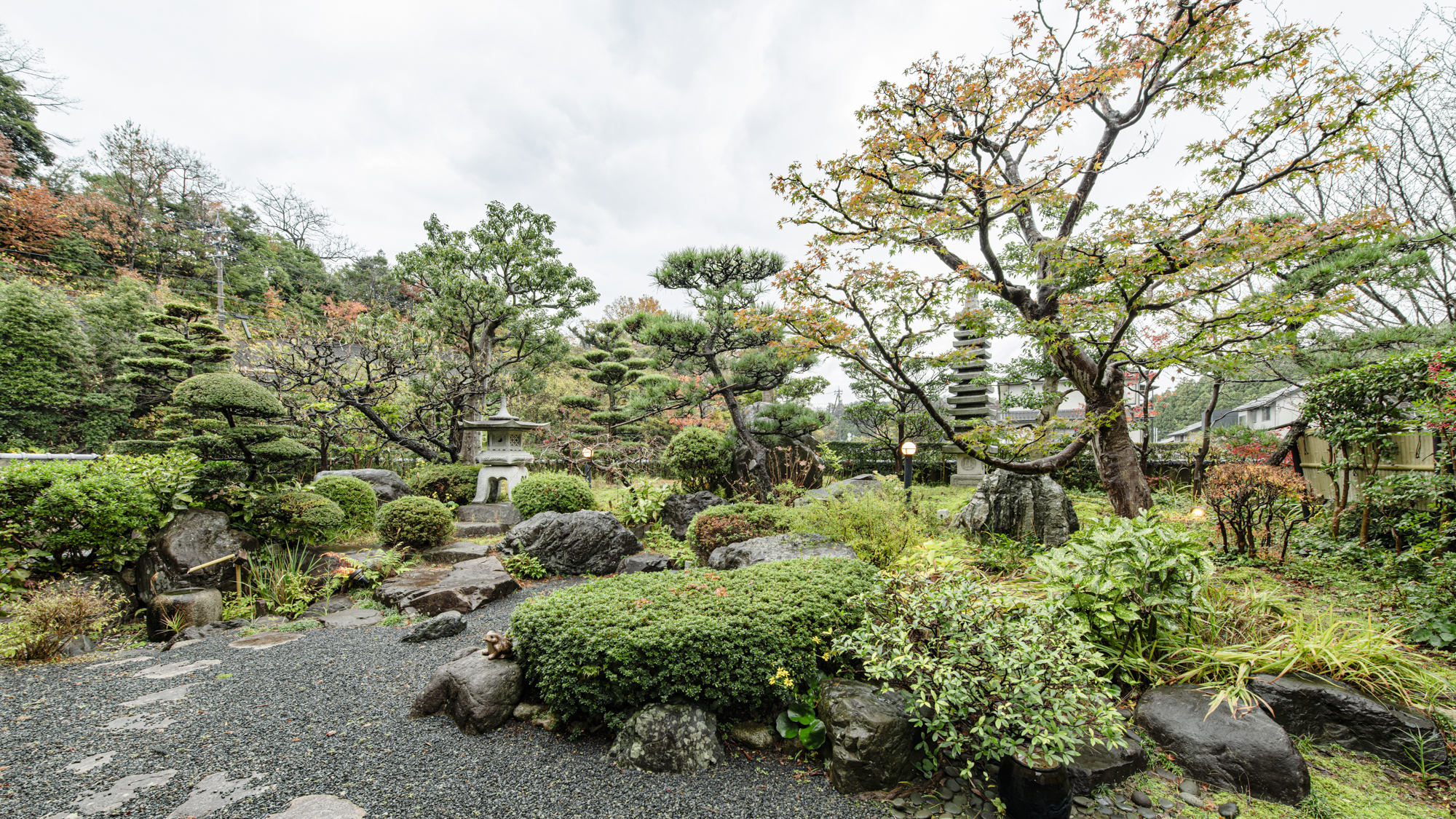 【庭園】四季によって変わる日本庭園をお楽しみください。
