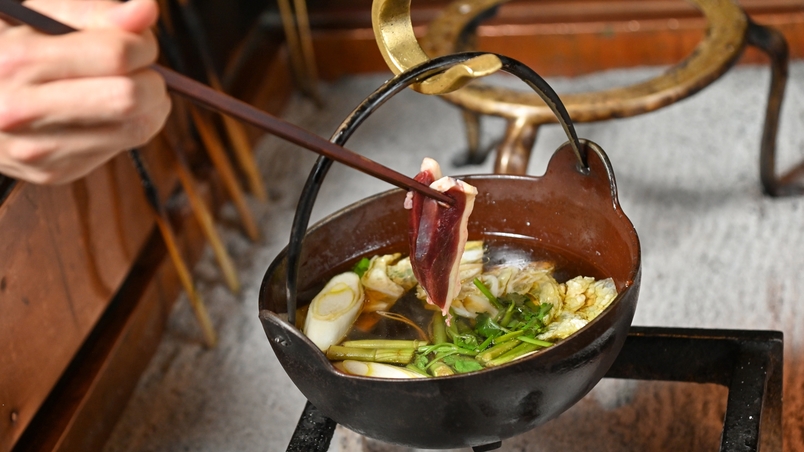 【一人旅】＜１泊２食＞特典付き♪貸切温泉独り占め！夕食は炭火で頂く４種のメインからチョイス