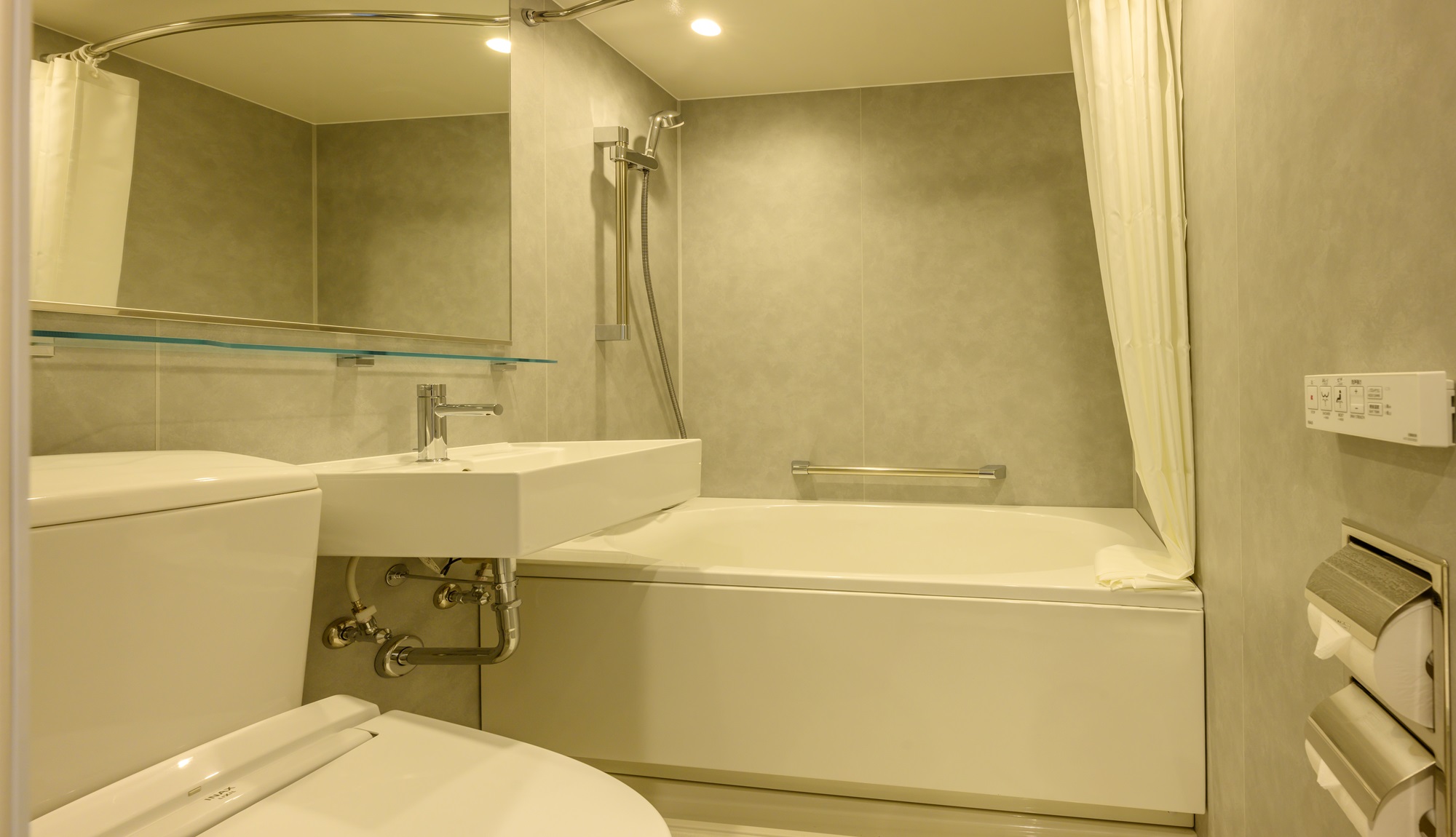 【客室バスルーム】スカイビューツイン　バス・トイレ