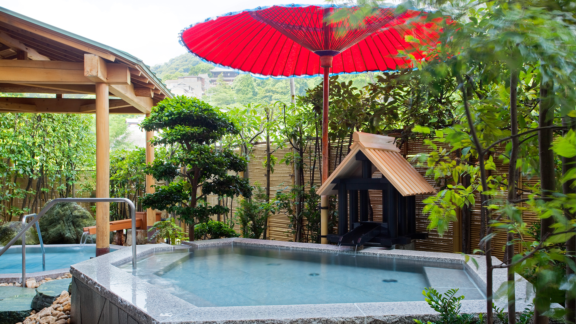 【男性露天風呂】四季の情景を眺めながらのんびり♪