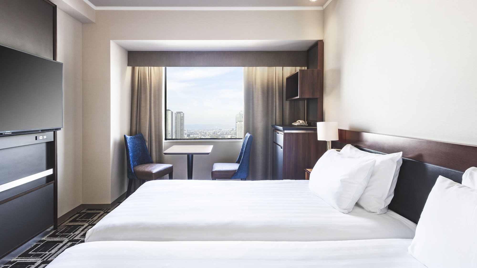 ハリウッドツイン【20平米】ベッドサイズ：幅98cm×長さ195cm×2台