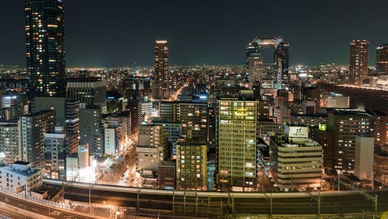 北側の客室からはスカイビルを中心とした大阪駅側の夜景がご覧いただけます☆