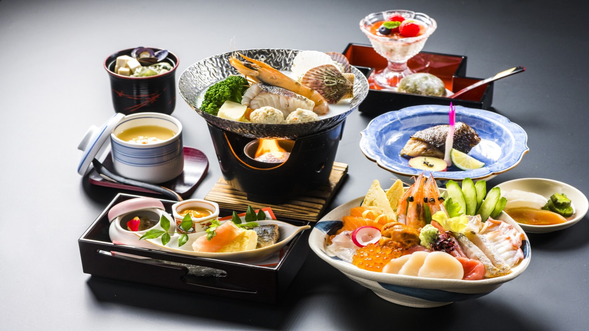 年末年始選べる夕食御膳◆うな丼御膳or海鮮丼御膳orステーキ御膳