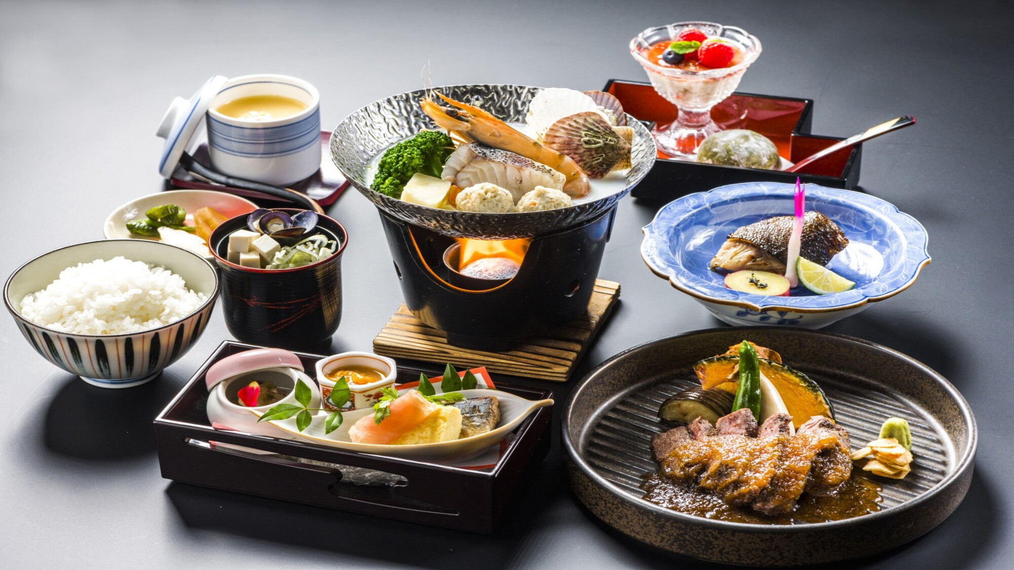 年末年始選べる夕食御膳◆うな丼御膳or海鮮丼御膳orステーキ御膳