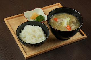 山吹味噌　ごはん・豚汁