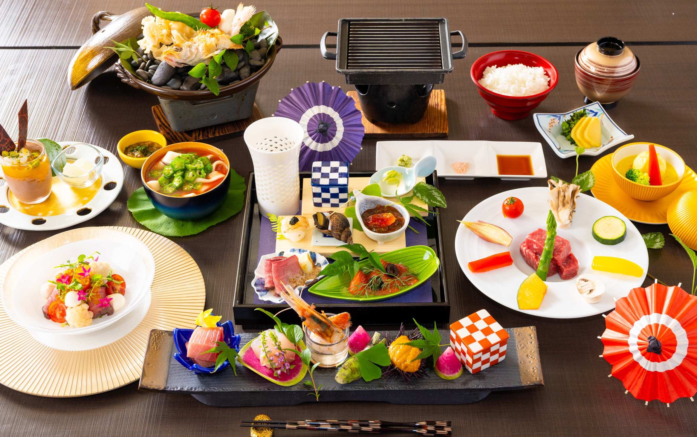 【川側の源泉かけ流し半露天付和洋室】半個室「谷の茶屋」でお食事！自分だけの時間を過ごすリトリート